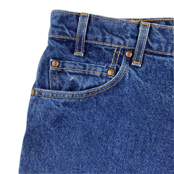 Vintage 90's Levi's 540 Blue Denim Jeans Relaxed Fit Leather Tab Men 38x29 USA - Picture 3 of 16
